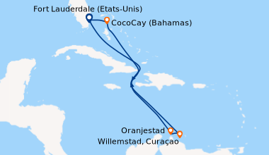 Itinéraire de la croisière Fort Lauderdale (Etats-Unis), En mer, En mer,...