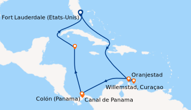 Itinéraire de la croisière Fort Lauderdale (Etats-Unis), En mer, En mer,...