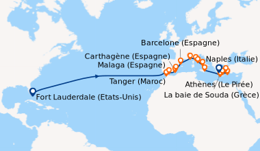 Itinéraire de la croisière Fort Lauderdale (Etats-Unis), En mer, En mer,...