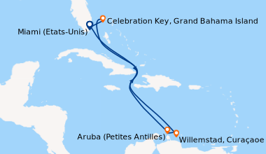 Itinéraire de la croisière Miami (Etats-Unis), Celebration Key, Grand Ba...