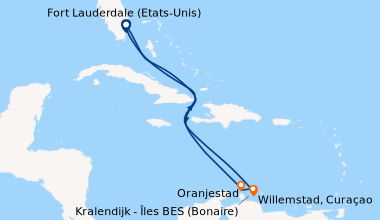 Itinéraire de la croisière Fort Lauderdale (Etats-Unis), En mer, En mer,...