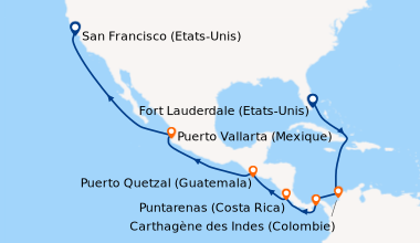 Itinéraire de la croisière Fort Lauderdale (Etats-Unis), En mer, En mer,...