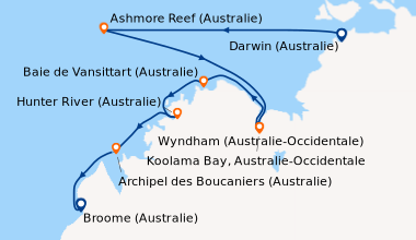 Itinéraire de la croisière Darwin (Australie), En mer, Ashmore Reef (Aus...