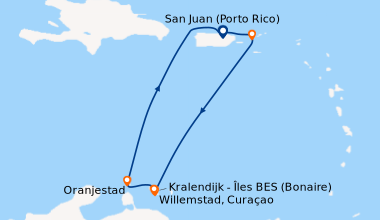 Itinéraire de la croisière San Juan (Porto Rico), Saint Thomas (Charlott...