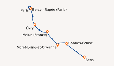 Itinéraire de la croisière Escales royales et cités médiévales, croisière sur la Petite Seine, à la rencontre de l'histoire de France (PSN_RCAIPP)