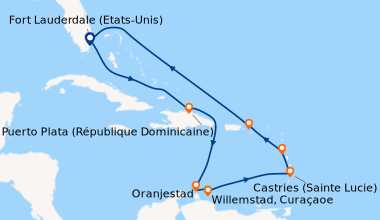 Itinéraire de la croisière Fort Lauderdale (Etats-Unis), En mer, Grand T...