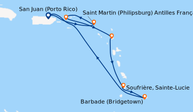 Itinéraire de la croisière San Juan (Porto Rico), Saint Thomas (Îles vie...