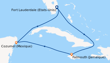 Itinéraire de la croisière Fort Lauderdale (Etats-Unis), Princess Cays (...