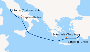 Itinéraire de la croisière Kusadasi (Turquie), Marmaris (Turquie), En me...