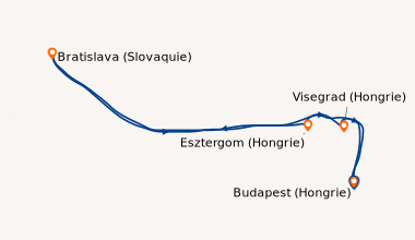 Itinéraire de la croisière L'âme du Danube, entre cultures hongroise et slave (formule port/port) (BHB_PP)