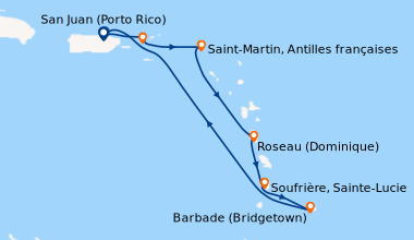 Itinéraire de la croisière San Juan (Porto Rico), Saint Thomas (Îles vie...