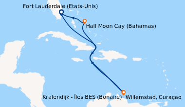 Itinéraire de la croisière Fort Lauderdale (Etats-Unis), En mer, En mer,...