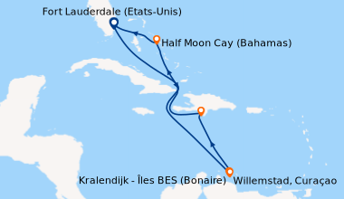 Itinéraire de la croisière Fort Lauderdale (Etats-Unis), En mer, En mer,...