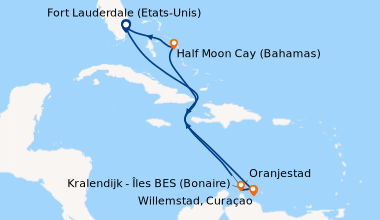 Itinéraire de la croisière Fort Lauderdale (Etats-Unis), En mer, En mer,...