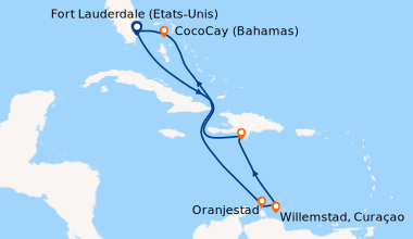 Itinéraire de la croisière Fort Lauderdale (Etats-Unis), En mer, En mer,...