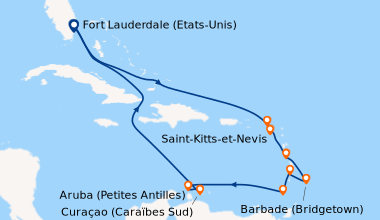 Itinéraire de la croisière Fort Lauderdale (Etats-Unis), En mer, En mer,...