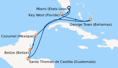 Itinéraire de la croisière Miami (Etats-Unis), Key West (Floride), En me...