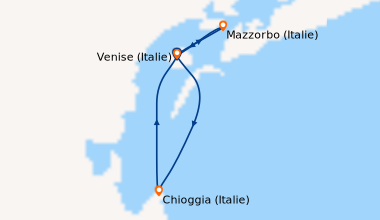 Itinéraire de la croisière Les trésors de Venise (VEN_VOLPP)