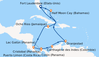 Itinéraire de la croisière Fort Lauderdale (Etats-Unis), Half Moon Cay (...