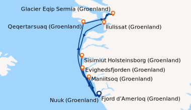 Itinéraire de la croisière Aux confins du monde