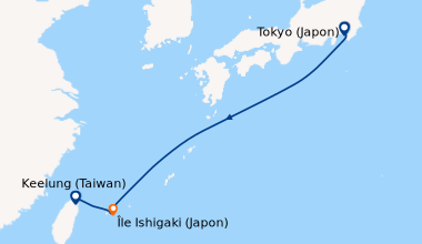 Itinéraire de la croisière Tokyo (Japon), En mer, En mer, Île Ishigaki (...