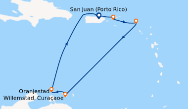 Itinéraire de la croisière San Juan (Porto Rico), Saint Thomas (Charlott...