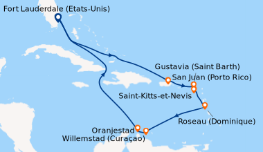Itinéraire de la croisière Fort Lauderdale (Etats-Unis), En mer, En mer,...
