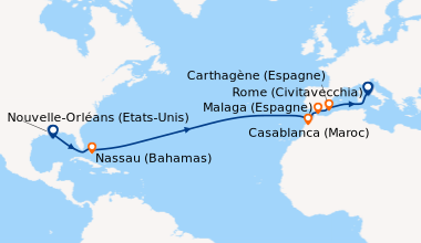Itinéraire de la croisière Nouvelle-Orléans (Etats-Unis), En mer, En mer...