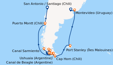 Itinéraire de la croisière Buenos Aires (Argentine), Buenos Aires (Argen...