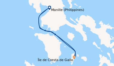 Itinéraire de la croisière Au cœur des Visayas, l’âme préservée des Philippines