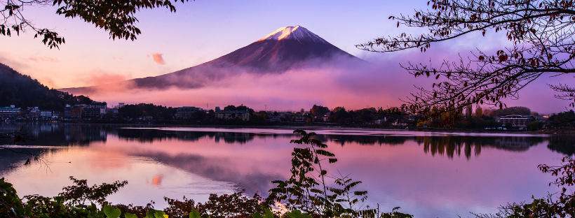 mont Fuji lors d'une croisi&egrave;re au japon 