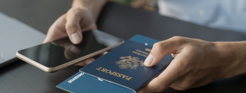 Photo d’un passeport avec un smartphone