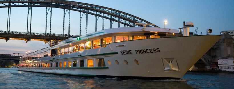 Le MS Seine Princess naviguant la Seine