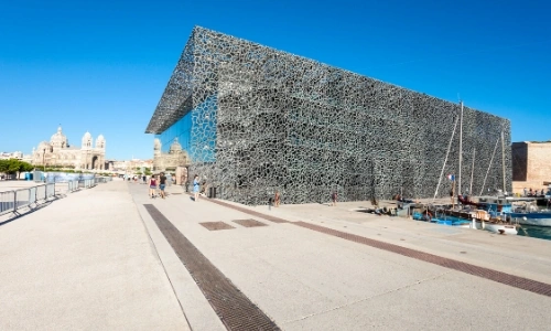 Mucem de Marseille vu depuis le front de mer