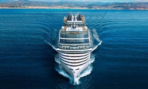 MSC Croisières et son navire MSC World Europa en pleine navigation