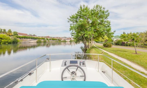 Bateau Locaboat avec double poste de pilotage