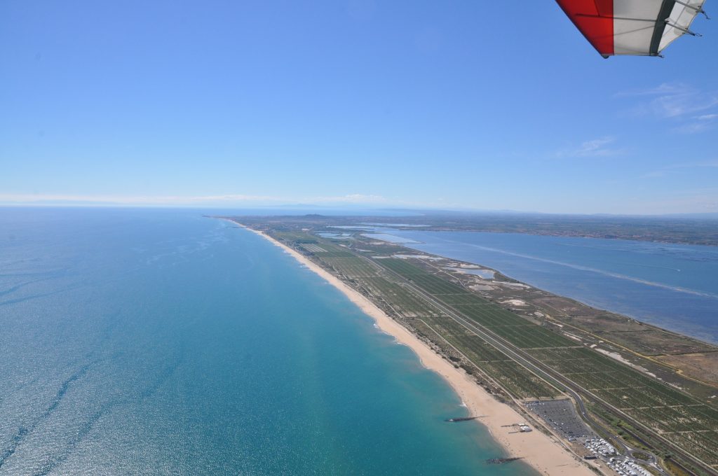 Le lido de Sète à Marseillan