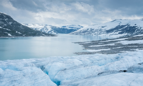 Le Massif du Jostedalsbreen, glacier, ambiance glaciale