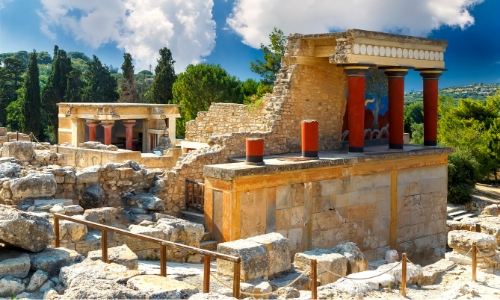 Les ruines du Palais minoen de Knossos