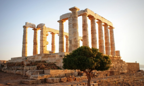 Ruines du Temple de Poseidon sur le Cap Sounion