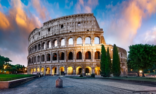 Vue sur le Colisée à Rome