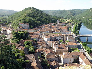 La ville de Luzech