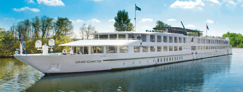 Le MS Gerard Schmitter naviguant sur le Rhin