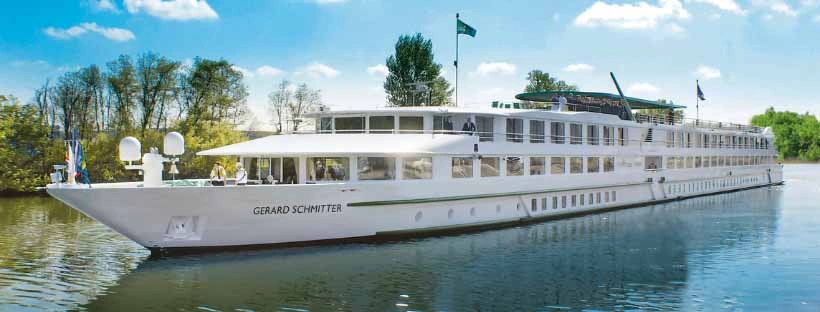 Le MS G&eacute;rard Schmitter naviguant sur le Rhin