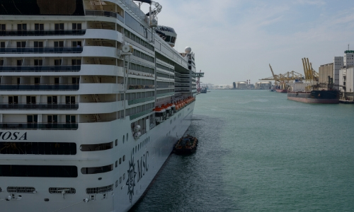 Le navire MSC Preziosa à quai