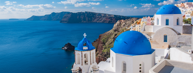 La ville de Santorin en Grèce