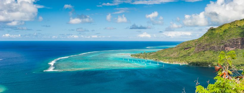 La plage de Moorea en croisière en Polynésie