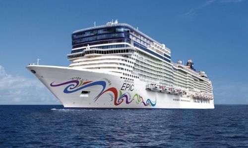 bateau Norwegian Epic en mer de la compagnie Norwegian Cruise Line