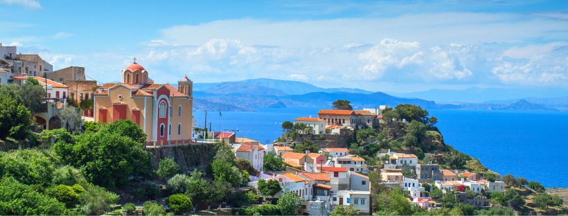 La ville de Kea en Grèce