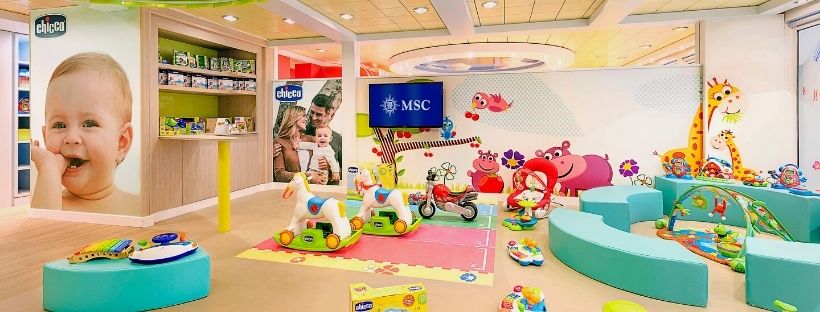 salle de jeux pour enfants sur les navires MSC Croisières